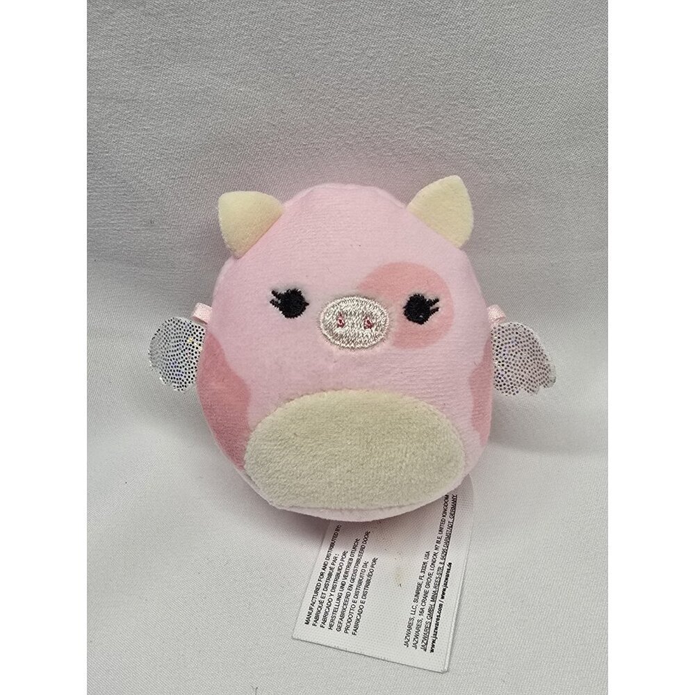 Squishmallow Micromallow Peety the Flying Pig Pink 2.5" Plush Series 1
